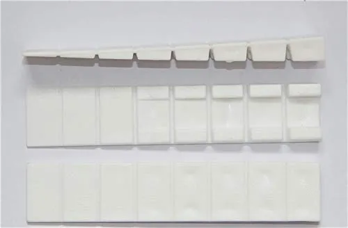 HKB 12 Möbelkeile Unterlegkeile Möbelkeil Unterlegkeile Justierkeile Montagekeile weiß