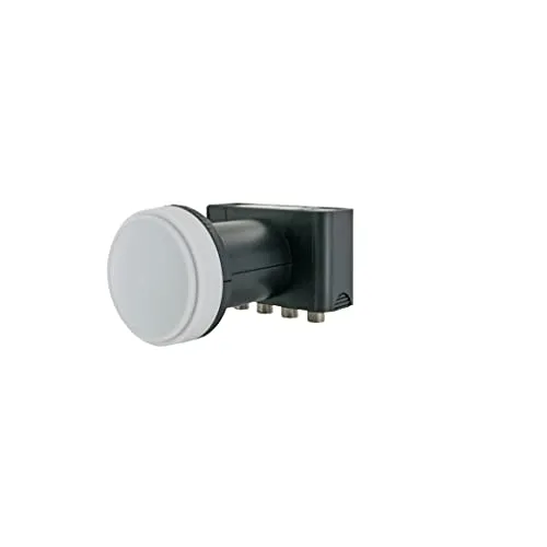 Schwaiger LNB4 - 10,70-12,75 GHz Low Noise Block für 4 Teilnehmer-SAT-Anlagen, wetterfest mit integriertem Multischalter