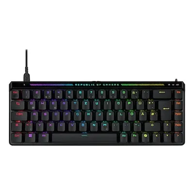 ASUS ROG Falchion Ace HFX - 65% analoge Gaming Tastatur mit ROG HFX Magnetic Switches, blitzschnelle 8000 Hz Polling-Rate für ultra-reagierendes Spielgefühl