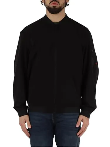 BOSS ORANGE Blouson Oneth mit Ärmeltasche schwarz 52 von BOSS