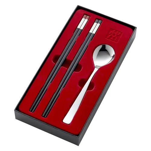 Zwilling Chopstick-Set - Elegante Essstäbchen für asiatische Küche - Sonstiges Besteck, hochwertiges Kunststoffmaterial mit Edelstahlapplikation, ideal für Sushi und asiatische Spezialitäten.