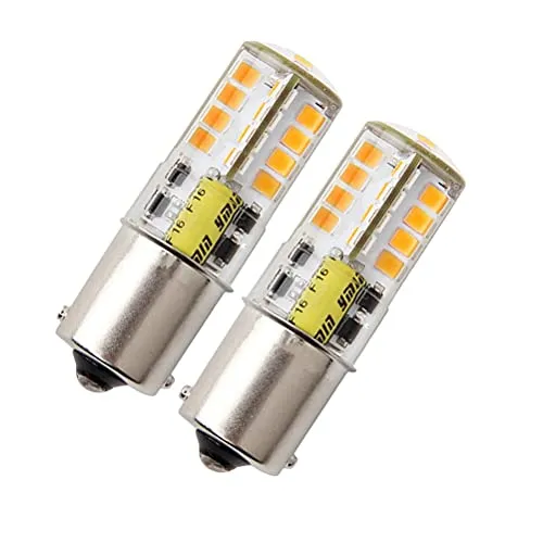 HRYSPN 1156 12V kleine Glühbirne, Wasserdichtes Design, 5 Watt Warmweiße 3000K, für Boot, Outdoor-Landschaft Beleuchtung, etc (2 Stück)