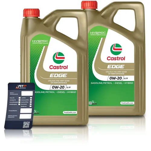 L LITER CASTROL EDGE 0W-20 LL IV MOTOR-ÖL MOTORÖL 10