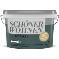 Schöner Wohnen Trendfarbe matt 1 L - Farbe:Jungle - Farben: Lösemittel- und weichmacherfreie Dispersionsfarbe mit hoher Deckkraft, ideal für Allergiker und schützt vor Polierglanz und Schreib-Effekt.