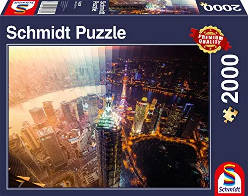SCHMIDT SPIELE PUZZLE TAG UND NACHT ZEITSCHEIBE 2000 TEILE