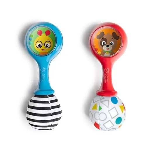 Baby Einstein Shake & Groove Spielzeug-Maracas, für Kinder ab 3 Monaten und älter