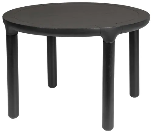 Zuiver Couchtisch STORM rund Ø 60 cm - Schwarz lackiert - Eleganter Couchtisch STORM von Zuiver mit runder Tischplatte aus Eschenfurnier und massiven Eschenbeinen. Ideal für kleine Räume, bringt er modernes Flair und spart Platz.