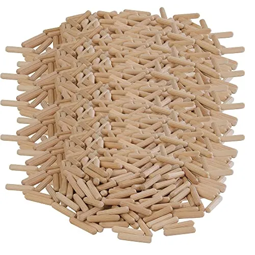 Holzdübel 6 x 30 mm - 2.000 Stück Profi Qualität aus Birkenholz - Dübel aus luftgetrocknetem Birkenholz, geriffelt für besseren Halt. Ideal für professionelle Holzverbindungen.