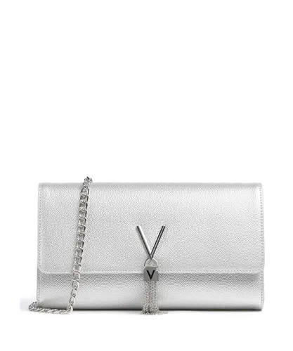 VALENTINO BAGS Clutch Divina, Argento - Elegante Clutch in Silber, ideal für besondere Anlässe. Leicht und stilvoll mit 27 cm Breite, bietet sie ausreichend Platz für Ihre Essentials.