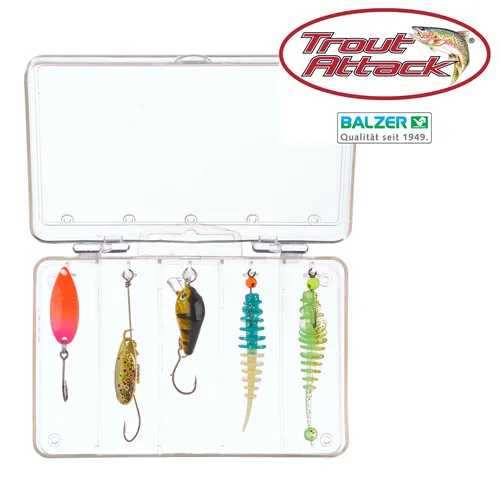 BALZER Trout Attack Collector Forellen Set - Bedeckter Himmel, klares Wasser