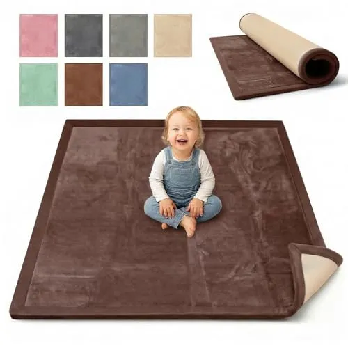 BabybeFun Krabbelmatte Baby – Weiche Spielmatte 180x200cm - Die BabybeFun Krabbelmatte bietet eine komfortable und sichere Spielumgebung für Kleinkinder. Mit 3cm dickem Schaumstoff schützt sie vor Stößen und sorgt für wohlige Wärme. Ideal für das Kinderzimmer und einfach zu reinigen.