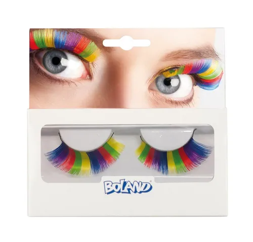 Boland Bandwimpern Wimpern XL Regenbogenfarben