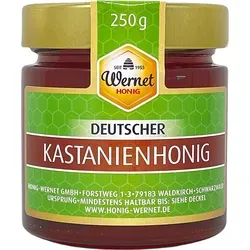 Honig Wernet Traditionsimker im Schwarzwald Deutscher Kastanienhonig cremig im 250g