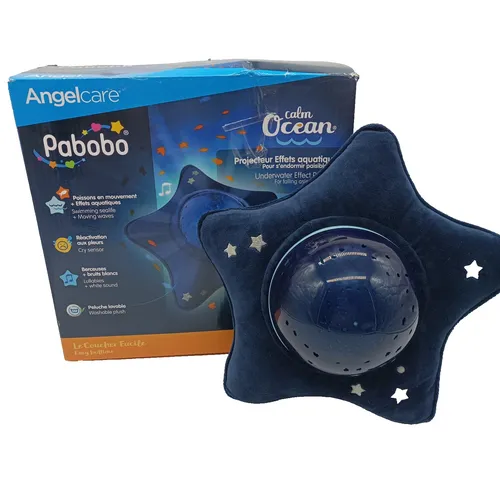 Produktbild Pabobo Ruhiger Ozean Musik Nachtlicht Aqua Projektor Baby Kind Blau