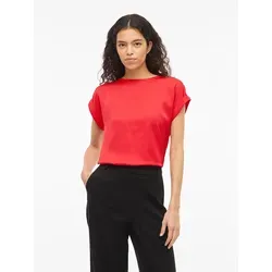 Vila Kurzarmshirt VIELLETTE S/S SATIN TOP von VILA