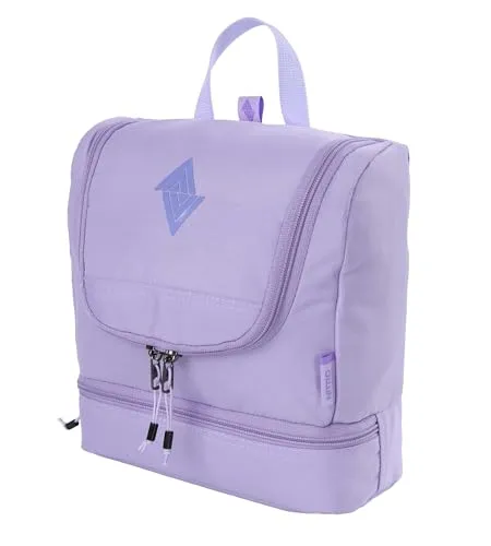 Travel Kit stylische Reisewaschtasche mit extra Bodenfach Kulturbeutel zum Aufhängen Kosmetiktasche mit vielen Staufächern für Reisen und Campen Toiletry Bag, 25x24x11 cm