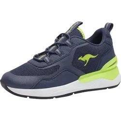 KangaROOS Jungen Kd-road Sneaker, Dk Navy Lime, 30 EU - Sneaker für Jungen, super bequem und ideal für aktive Kinder, perfekt für Schule und Freizeit.