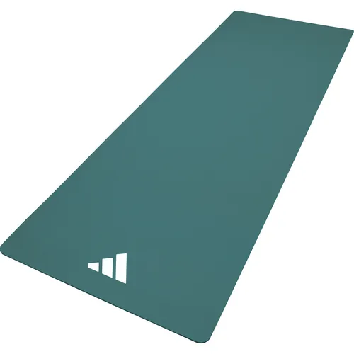 Adidas Yoga Mat - 8mm - Raw Green - Sportmatten für Yoga und Pilates, bietet optimale Dämpfung und Stabilität, rutschfeste Textur für bessere Traktion, PVC-frei und leicht aufrollbar, ideal für individuelle Trainingsräume.