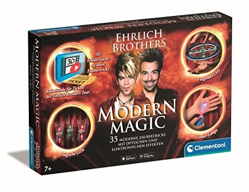 Clementoni Ehrlich Brothers Modern Magic (59313) - Zauberset für angehende Magier, fördert Kreativität und Geschicklichkeit beim Experimentieren