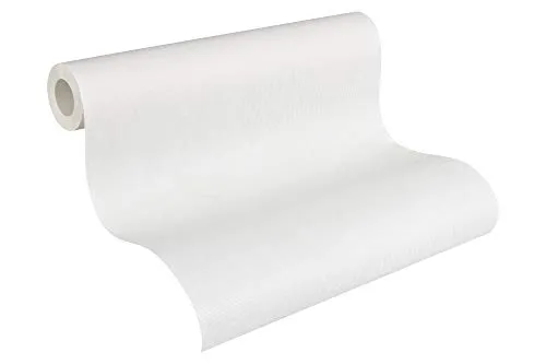 A.S. Création überstreichbare Vliestapete Meistervlies Tapete 10,05 m x 0,53 m weiß Made in Germany 305817 3058-17