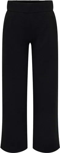 JDY Damen JDYLOUISVILLE Catia Wide Pant, Schwarz, L/34 - Damen-Hosen mit regulärer Passform, lässigem Schnitt und weichem Material für optimalen Tragekomfort.