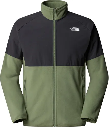 The North Face Men Glacier Heavyweight Full Zip Bark Mist/Asphalt Grey (M) - Jacke aus schwerem, warmem Fleece mit verstärkten Abschlüssen – ideal für kalte Wanderungen und Outdoor-Aktivitäten.