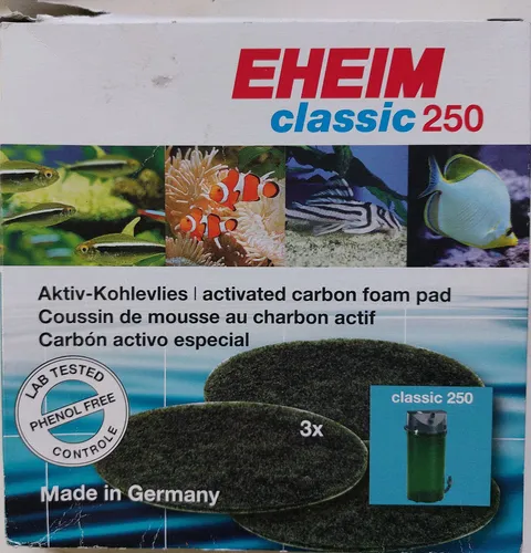 Eheim Außenfilter Classic 250 (2213) Aktiv-Kohlevlies 3 Stück #2.6 1025 M5