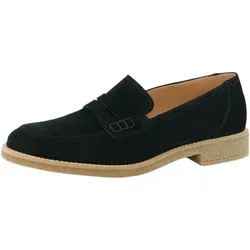Paul Green Slipper Veloursleder, Damen, Gr. 40, schwarz - Halbschuhe aus edlem Veloursleder, vereinen zeitlosen Chic mit hohem Tragekomfort – ideal für lässige und stilvolle Outfits.