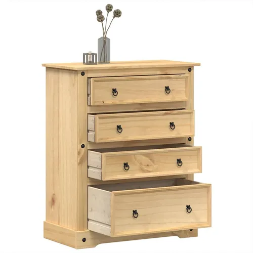 vidaXL Kommode Corona aus Kiefernholz 92x48x120 cm