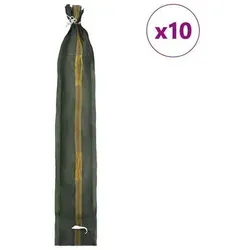 vidaXL Sandsäcke 10er Set Dunkelgrün 120 x 27 cm