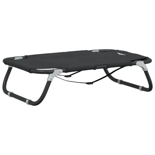 vidaXL Erhöhte Hundeliege, Klappbar - Hundebett aus langlebigem Oxford-Gewebe mit robustem Stahlgestell, ideal für Outdoor-Nutzung und schützt vor Feuchtigkeit.