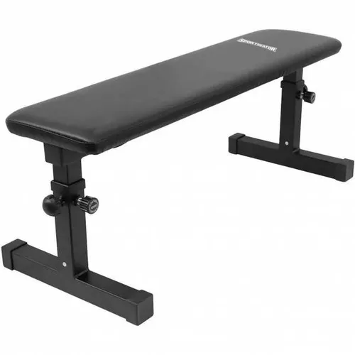 SPORTINATOR verstellbare Flachbank – 5 Stufen, 200 kg belastbar - Hantelbänke mit stabiler Stahlkonstruktion und gepolsterter Sitzfläche für komfortables Training. Ideal für vielseitige Trainingsmöglichkeiten und platzsparend.