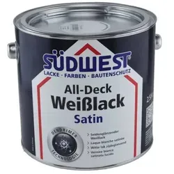 SÜDWEST All-Deck Weißlack Satin seidenglänzend 2,5 Liter