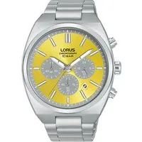 LORUS Chronograph Sports RT367KX9 - Quarzuhr für Herren - Chronographen mit Wasserresistenz bis 10 bar, Stoppfunktion und elegantem Edelstahlarmband, ideal für sportliche Aktivitäten und den Alltag.