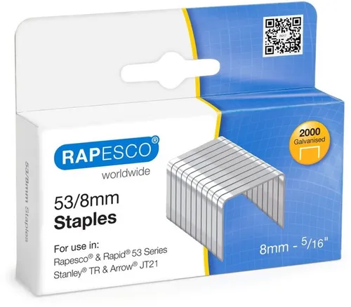 RAPESCO Heftklammer Heftklammern 53/8mm VE=2000 Stück (10 Stück)
