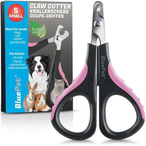 BluePet Krallenschere Mini für Katzen, Welpen, kleine Hunde & Kleintiere