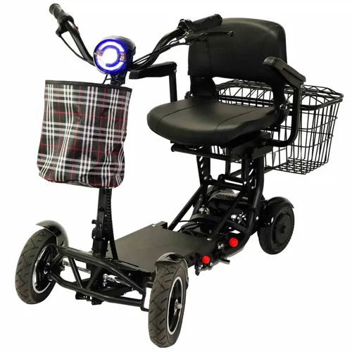 Faltbarer Elektro-Roller für Senioren – 4-Rad E-Roller Schwarz