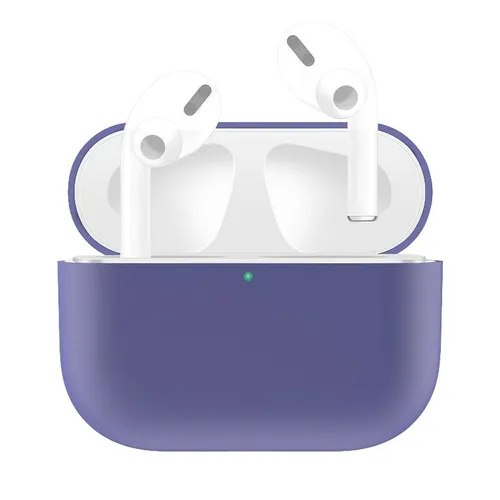 Schutzhülle für Apple AirPods Pro Schutzcase Etuis Cover Hülle Bumper Violett