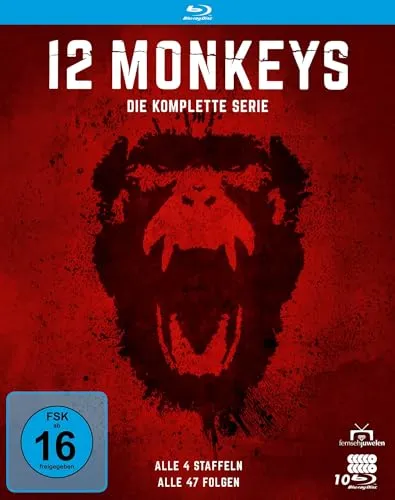 12 Monkeys - Die komplette Serie auf Blu-ray - Alle 4 Staffeln der spannenden Sci-Fi-Serie, neu und originalverpackt für unvergessliche Filmabende.