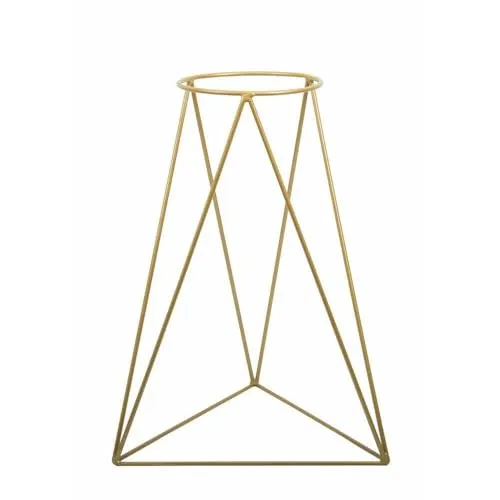 HowHomely Blumenständer Metall | Gold Pflanzenständer 90 cm Hoch für Töpfe mit 24 cm Ø | Solider und Minimalistischer Blumentopfhalter für die Innendekoration