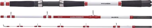 BALZER Magna Nordic Pro Boat 30 Travel 1,95m 400-600g - Angelruten & Rollen Sets, leichte und tragbare Reiserute für Salzwasserangeln, ideal für Heilbutt und Kabeljau mit einem Ködergewicht von 400-600 g.