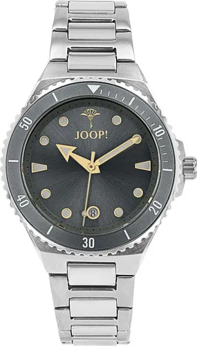 JOOP! Quarzuhr 2039573, Armbanduhr, Damenuhr, Edelstahlarmband, analog, Datum