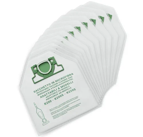 VIOKS Staubsaugerbeutel Filterbeutel Ersatz für Vorwerk Filtertüten aus Mikrofaser, 12 St., für VK200 Staubsauger