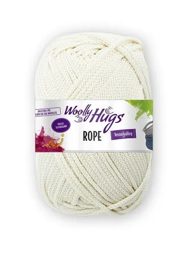WOOLLY HUGS GARN ROPE 200 g FARB NR 02 NATUR TASCHENGARN 100g/5,95€