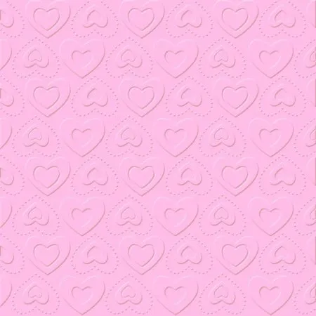 Servietten geprägte Herzen rosa Hochzeit Kommunion Taufe Konfirmation Firmung 16