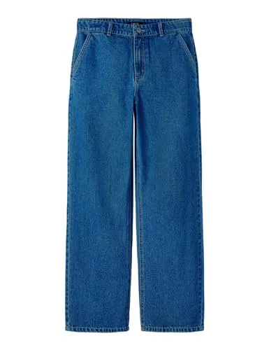 Nlmtoizza DNM Loose Pant Noos - Jungen-Jeanshosen, locker geschnitten mit verstellbarem Bund für optimalen Tragekomfort und perfekten Sitz.
