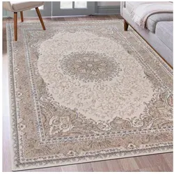 Mazovia Designteppich Modern Abstrakt Teppich für Wohnzimmer Schlafzimmer Büro - Kurzflor, 120 x 170 cm, Fußbodenheizung beige|braun 120 x 170 cm