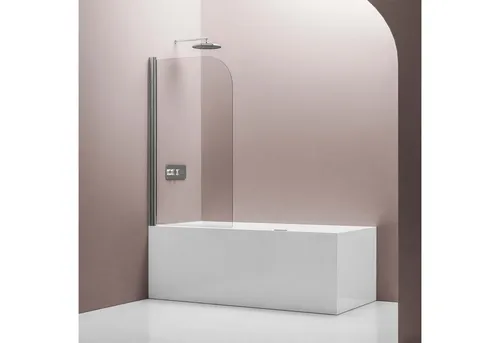 Bernstein Badewannenaufsatz EX201 80x140 cm Klarglas - Badewannenaufsatz EX201 aus 6 mm ESG-Glas mit innovativem Hebe-Senk-Mechanismus für einfaches Öffnen. Die Nano-Beschichtung sorgt für leichte Reinigung und verhindert Spritzwasser.