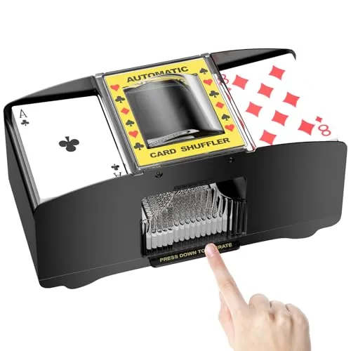 Gvolatee Elektrische Kartenmischmaschine für 2 Decks