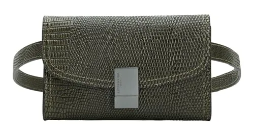LIEBESKIND Berlin FLARE Lizard Crossbody, tea leaf, Extra Small (HxBxT 13.5cm x17.0cm x5.0cm)